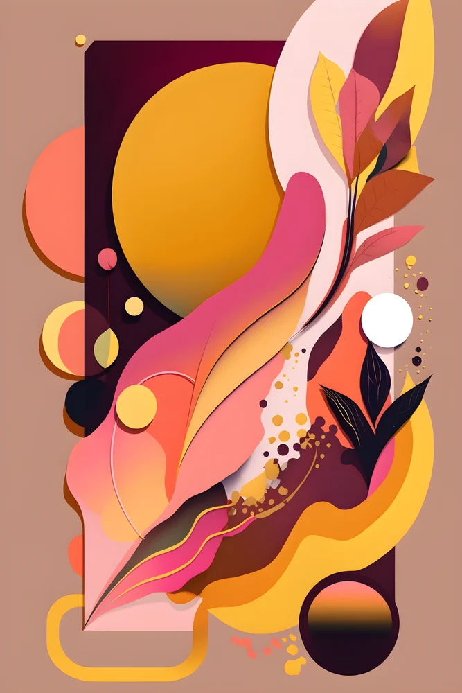 Tablou canvas: Forme și Culori Abstracte Vibrante - Thumbnail 2