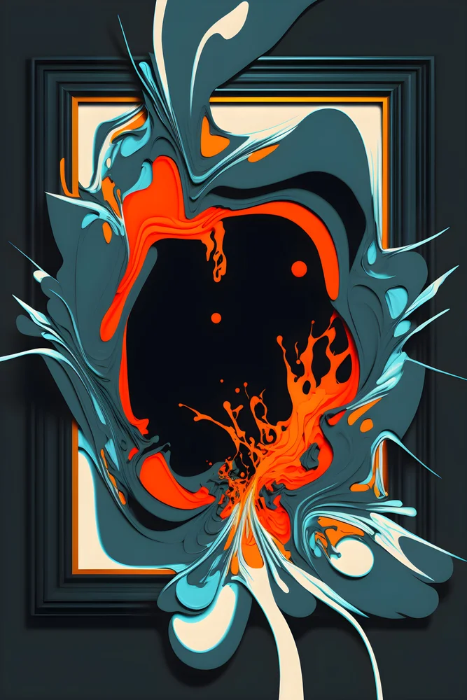 Tablou canvas: Explozie de Culoare Abstractă - Thumbnail 2