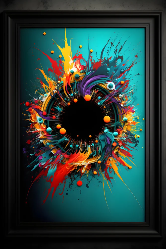 Tablou canvas: Explozie de Culoare în Stil Abstract (2) - Thumbnail 2