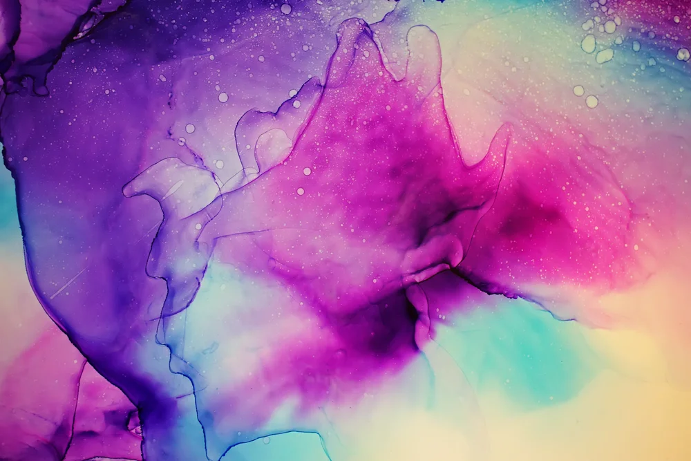 Tablou canvas: Culori Abstracte în Tonuri Violete - Thumbnail 2