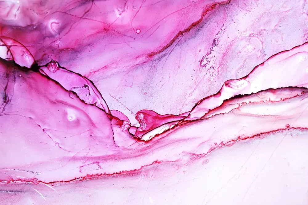 Tablou canvas: Patern Roz Abstract cu Linii Delicate - Thumbnail 2