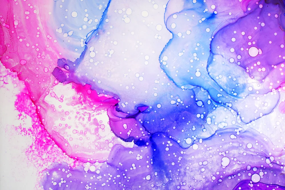 Tablou canvas: Abstracție în Tonuri de Roz și Albastru - Thumbnail 2