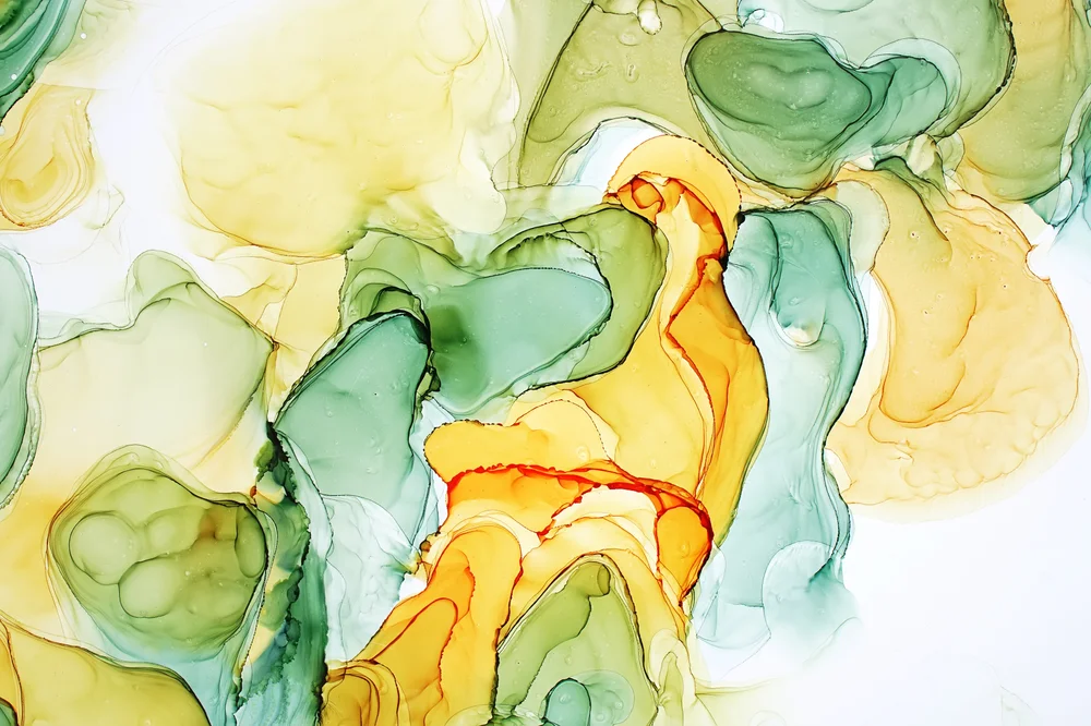 Tablou canvas: Culori Organice în Tonuri de Verde și Galben - Thumbnail 2