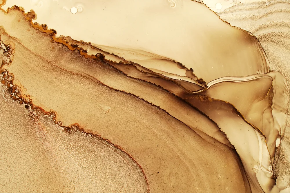 Tablou canvas: Texturi Aurii Abstracție Fluidă - Thumbnail 2