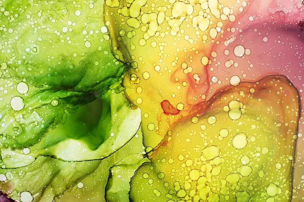 Tablou canvas: Fuzionare de Culori în Tentații Abstracte - Thumbnail 2