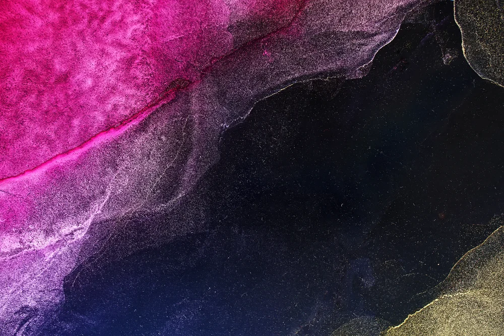 Tablou canvas: Compoziție Abstractă în Roz și Negru - Thumbnail 2