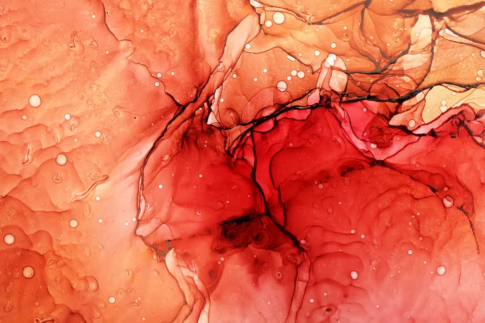 Tablou canvas: Texturi Abstracție în Tonuri de Roșu (2) - Thumbnail 2