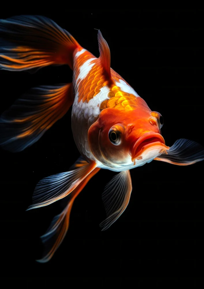 Tablou canvas: Carp Koi în Lumină Dramatică - Thumbnail 2