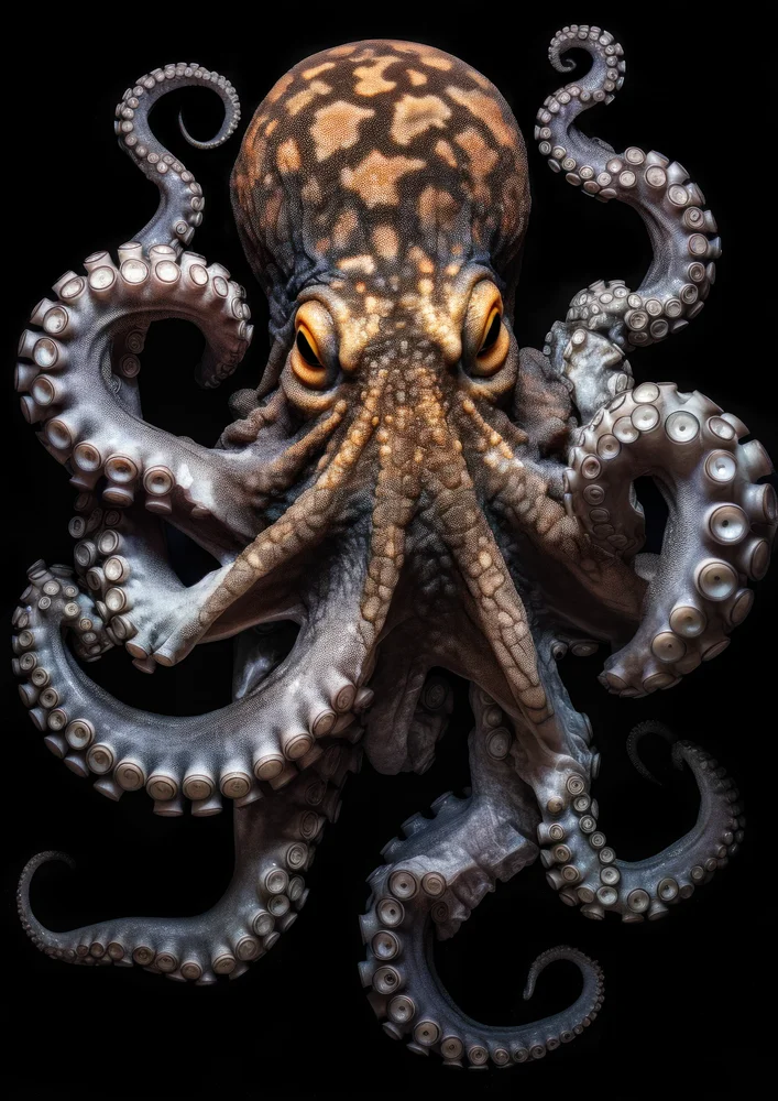 Tablou canvas: Caracatiță Realistă în Detalii Vii - Thumbnail 2