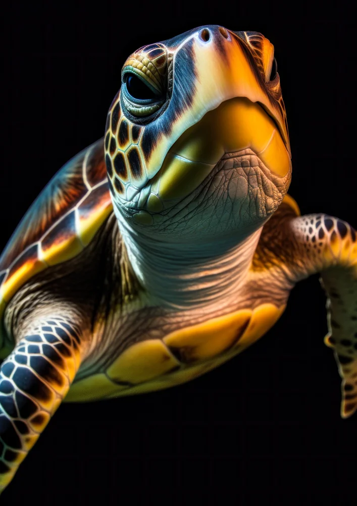 Tablou canvas: Portret Realist de Broască Țestoasă - Thumbnail 2