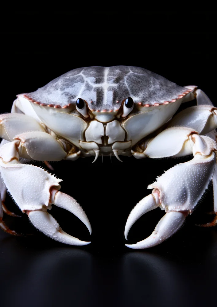 Tablou canvas: Crab Realist pe Fundal Negru 2 - Thumbnail 2