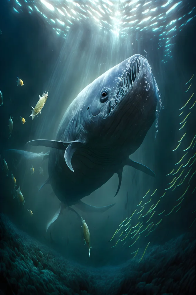 Tablou canvas: Balena în Adâncurile Oceanului - Thumbnail 2