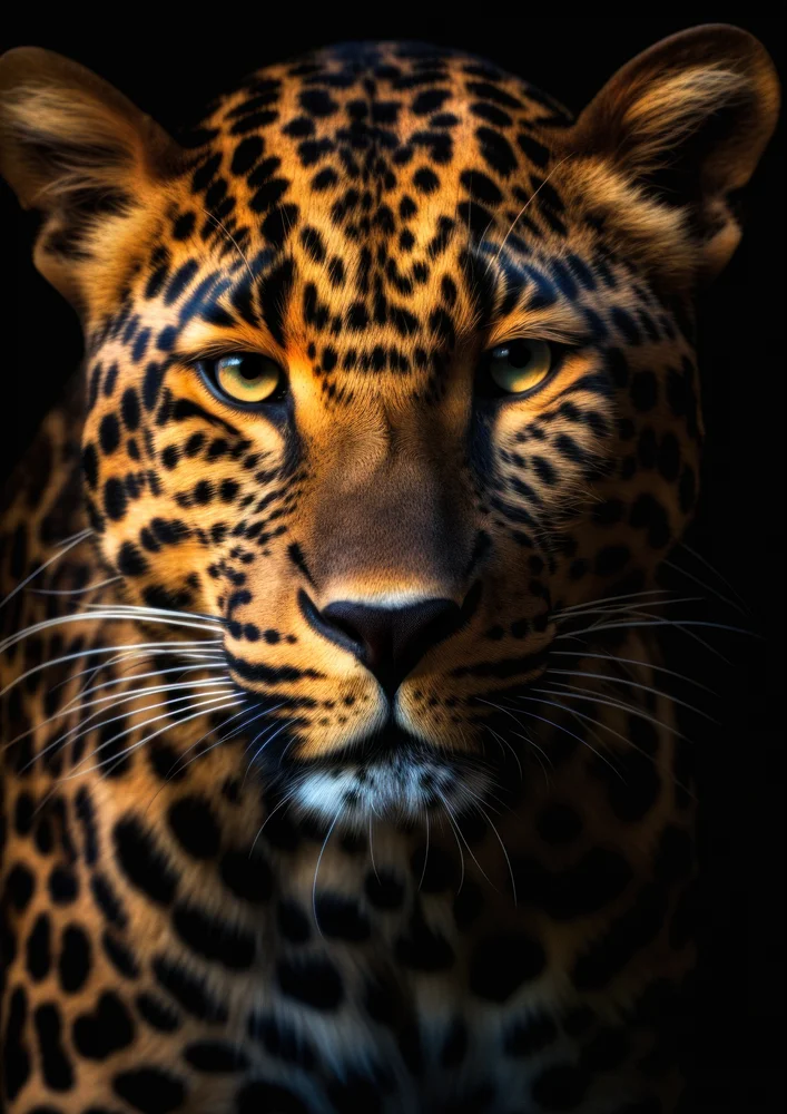 Tablou canvas: Portret Realist de Leopard în Detalii Vii - Thumbnail 2