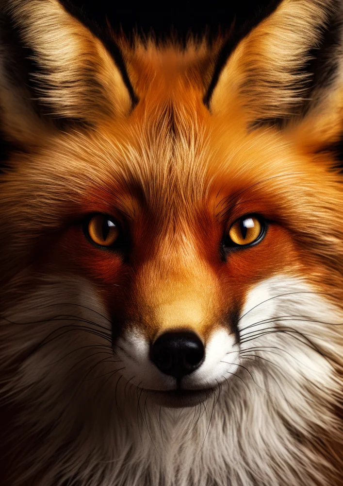 Tablou canvas: Portret Realist de Vulpe Roșcată - Thumbnail 2