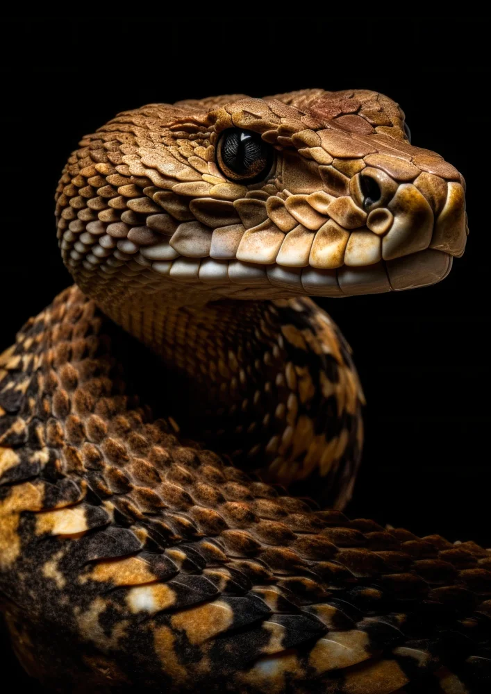 Tablou canvas: Portret Realist de Șarpe în Detalii - Thumbnail 2