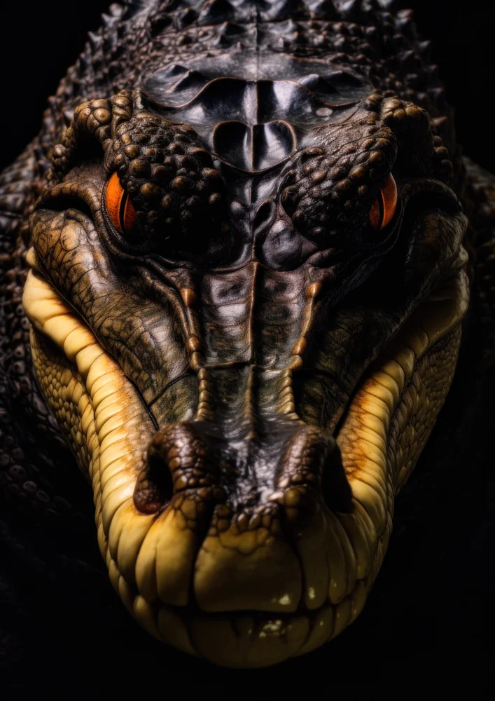 Tablou canvas: Portret Detaliat de Aligator - Thumbnail 2