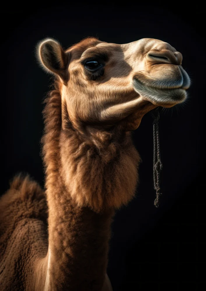 Tablou canvas: Portret Realist de Cămilă în Profil - Thumbnail 2