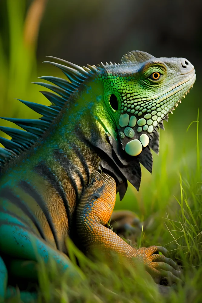 Tablou canvas: Iguana în Peisaj Natural - Thumbnail 2