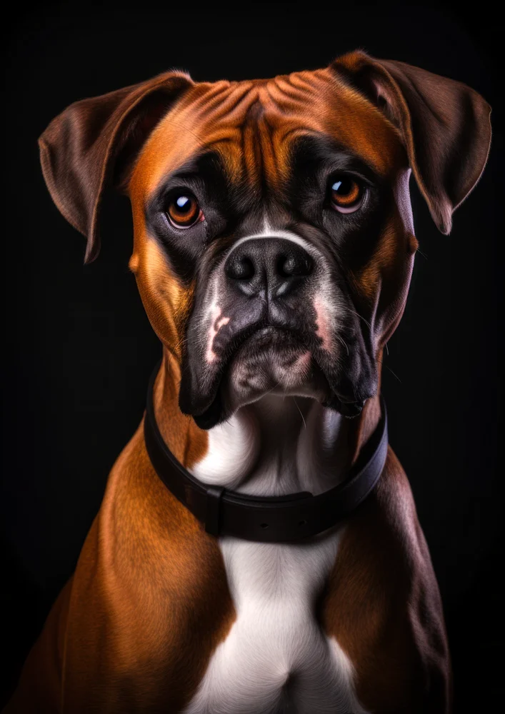 Tablou canvas: Portretul Realist al Câinelui Boxer - Thumbnail 2