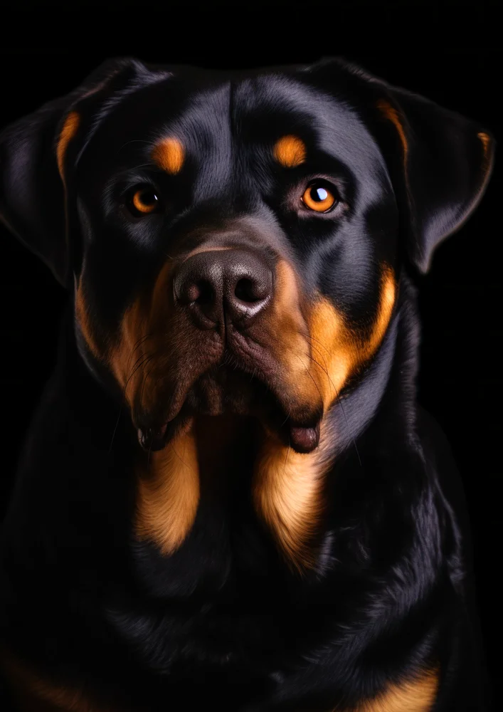 Tablou canvas: Portret Realist de Rottweiler - Thumbnail 2
