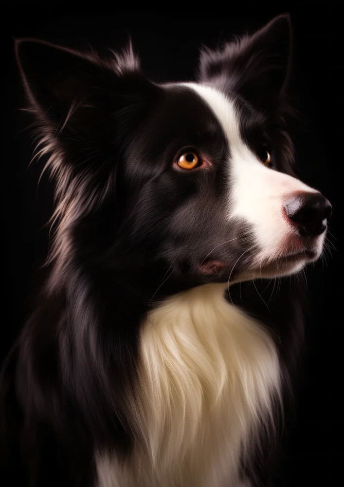 Tablou canvas: Portret de Câine Border Collie - Thumbnail 2