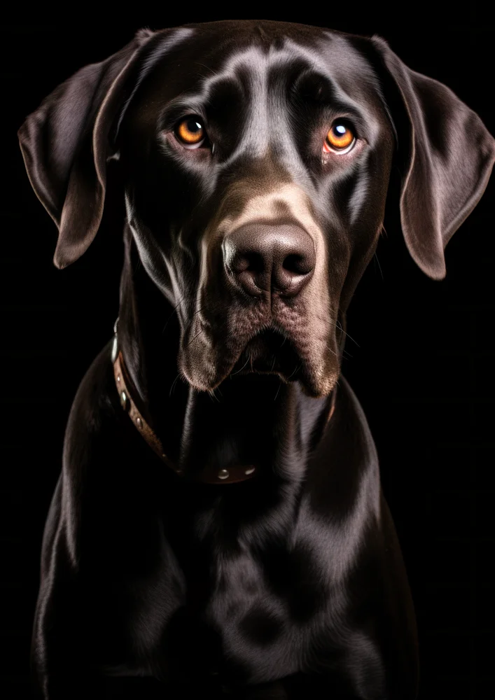 Tablou canvas: Portret de Câine cu Blană Lucioasă - Thumbnail 2