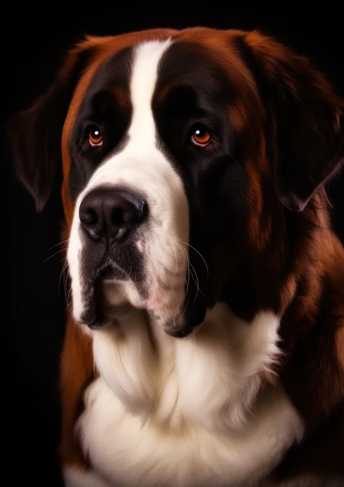 Tablou canvas: Portret Realist de Saint Bernard - Thumbnail 2