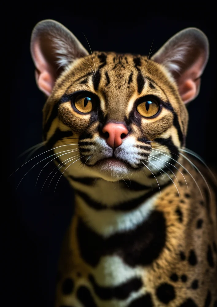 Tablou canvas: Portret de Ocelot în Detalii Realiste - Thumbnail 2
