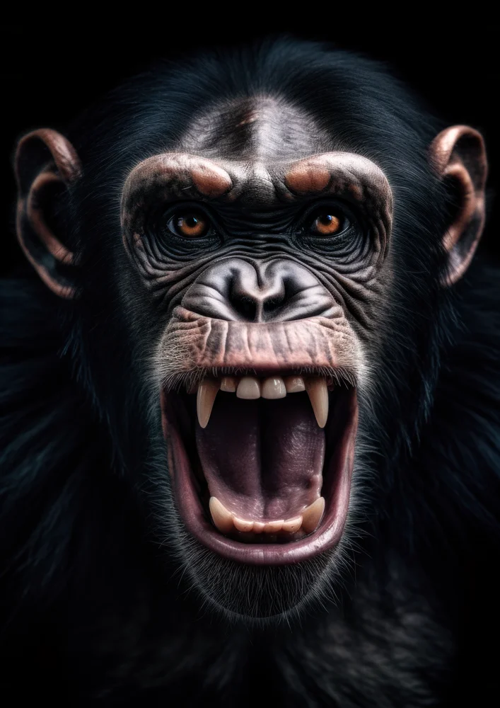 Tablou canvas: Portret Realist de Cimpanzeu 3 - Thumbnail 2