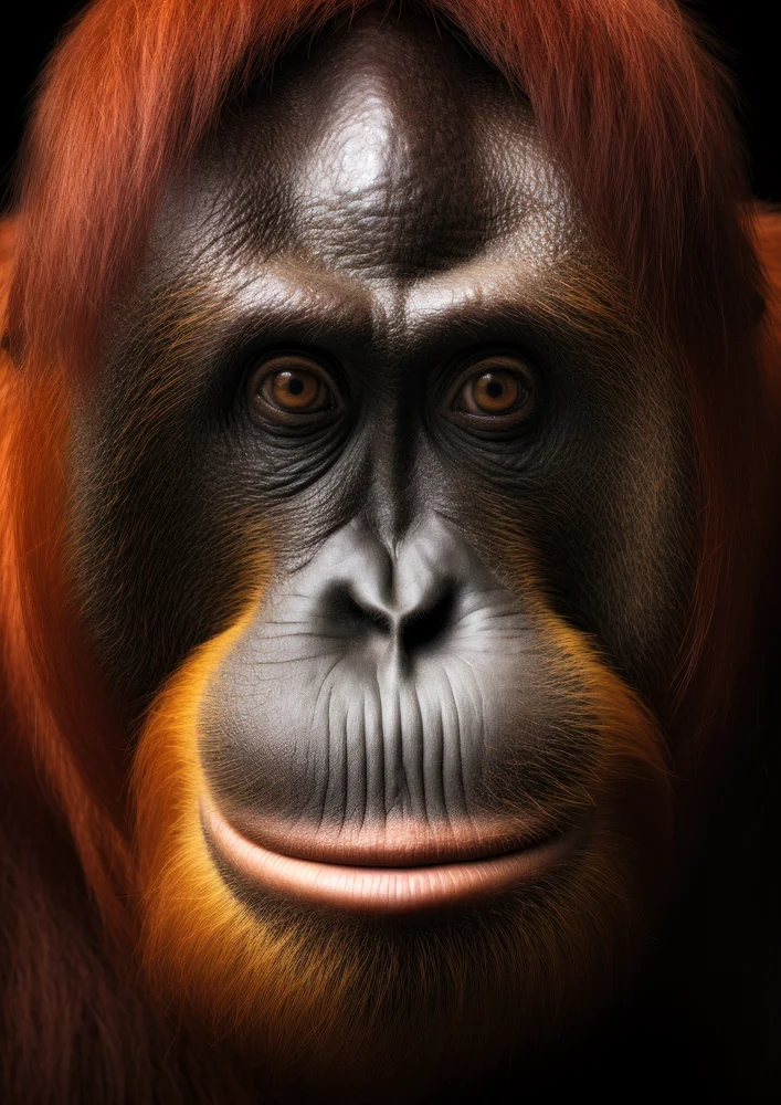 Tablou canvas: Portret Realist de Orangutan - Thumbnail 2