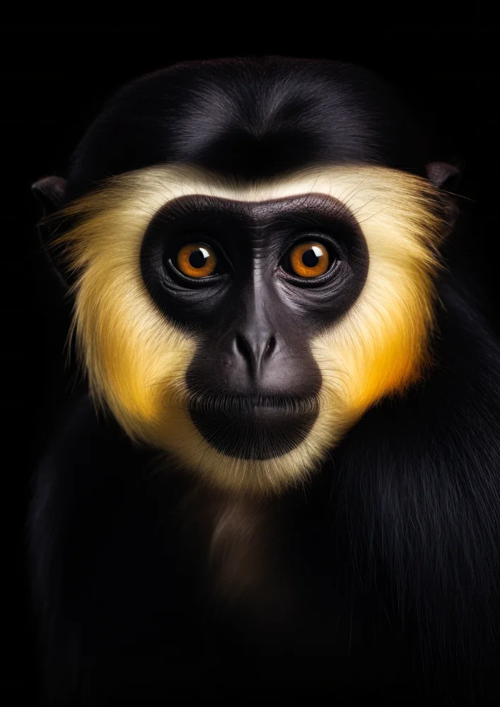 Tablou canvas: Portret de Maimuță cu Blană Aurie 2 - Thumbnail 2