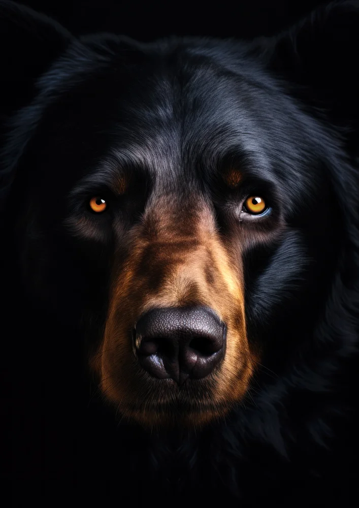 Tablou canvas: Portret Realist de Urs cu Privire Intensă - Thumbnail 2