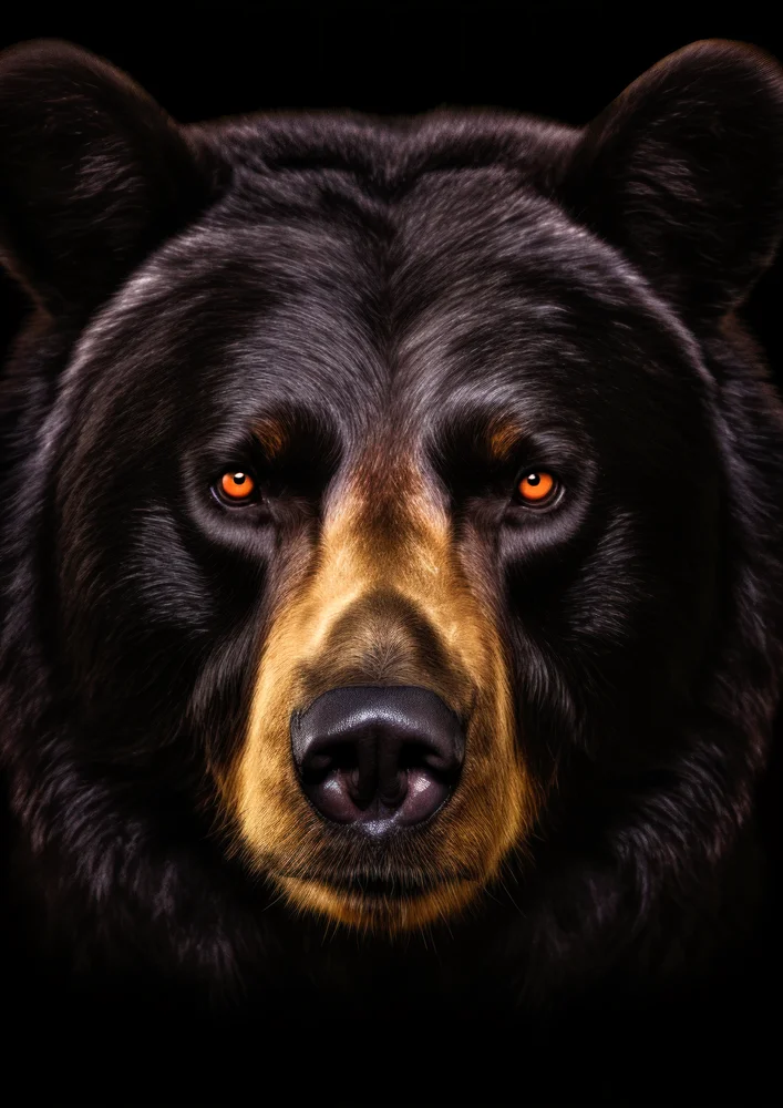 Tablou canvas: Portret Realist de Urs în Detaliu - Thumbnail 2