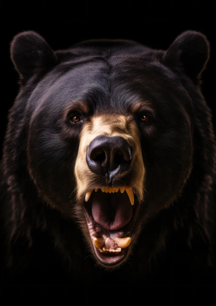 Tablou canvas: Portret Detaliat de Urs în Prim-Plan - Thumbnail 2