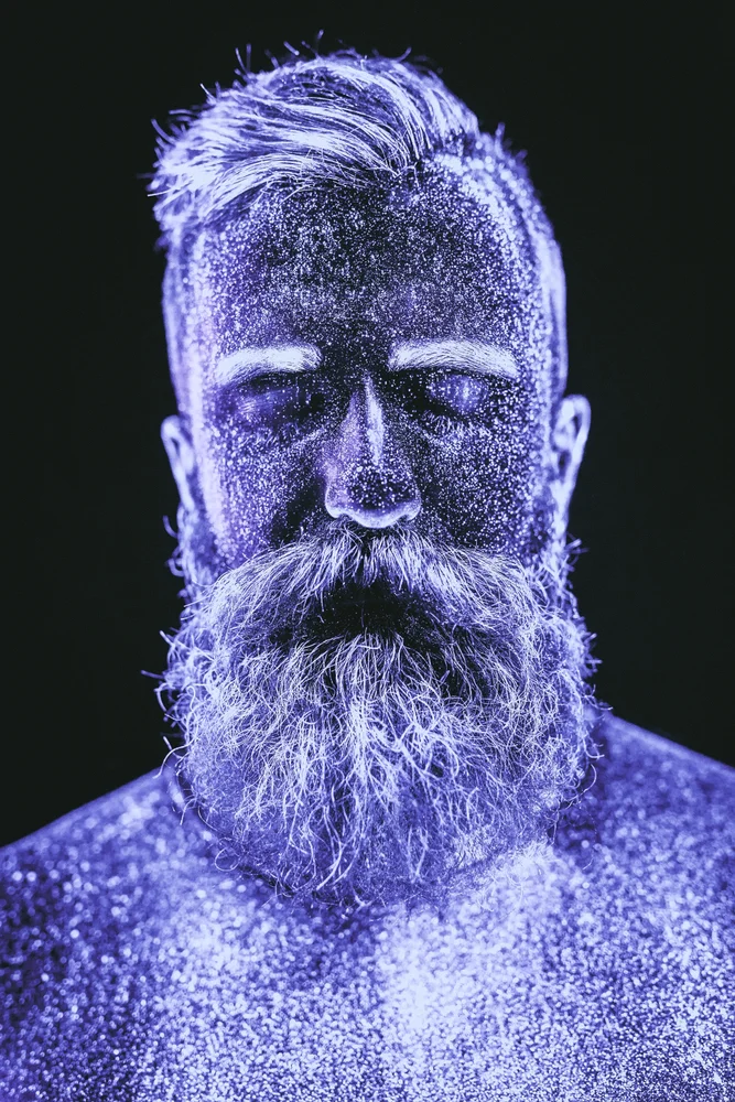 Tablou canvas: Portret cu Barba În Stilul Neon - Thumbnail 2