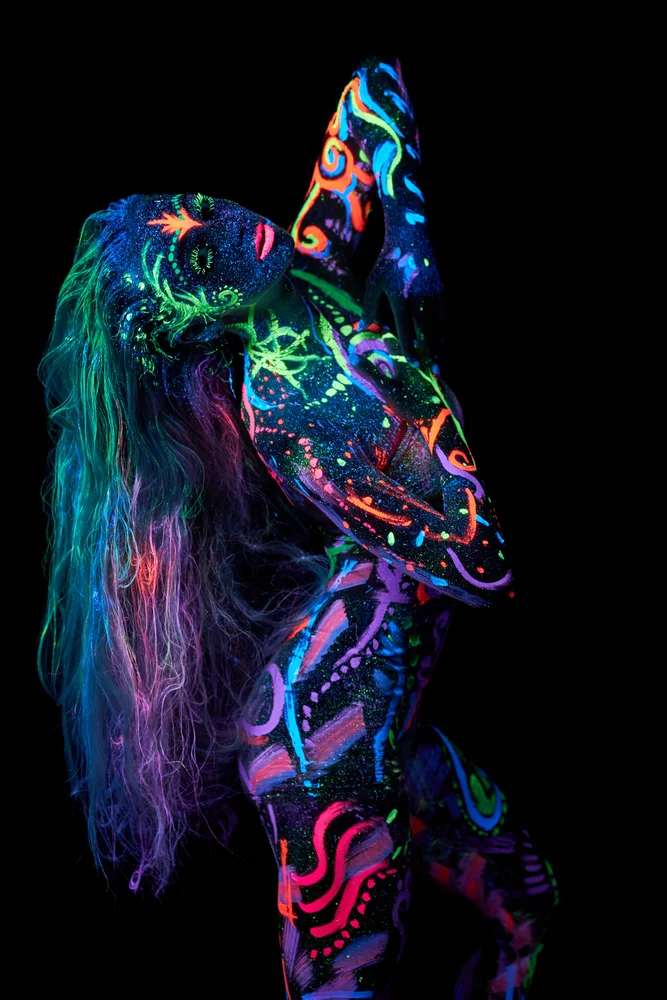 Tablou canvas: Dans Fluorescent în Culori Neon - Thumbnail 2
