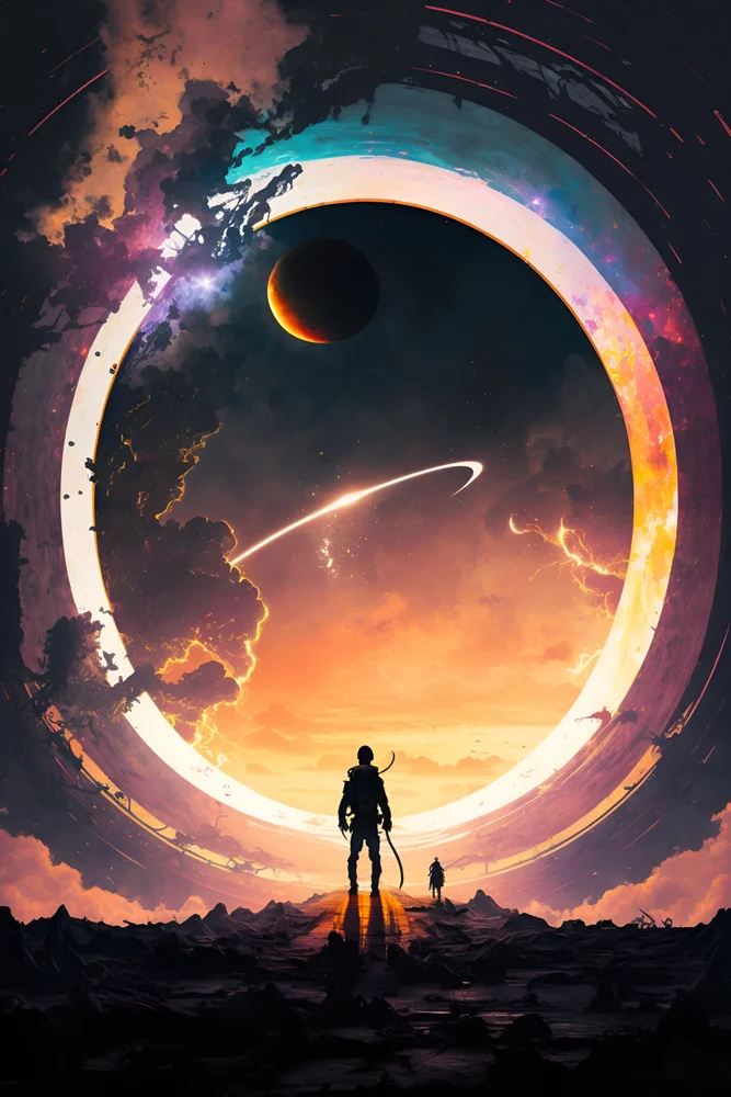 Tablou canvas: Astronaut la Orizontul Spațial - Thumbnail 2