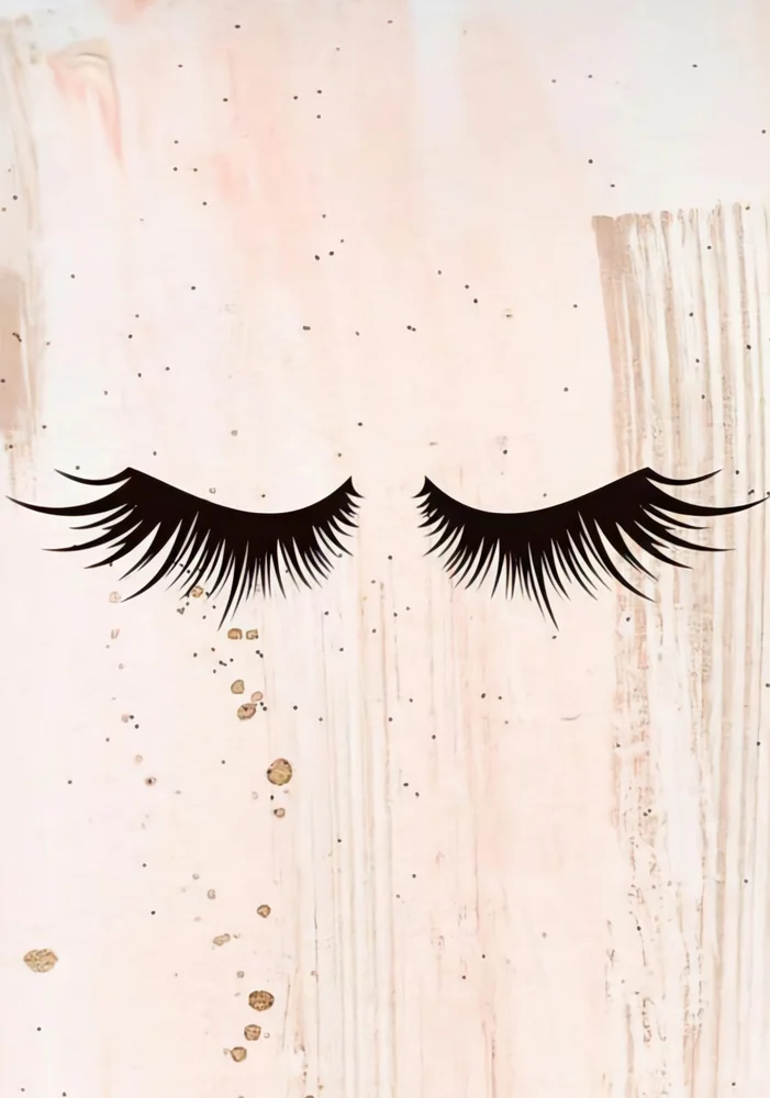 Tablou canvas: Gene False pe Fundal Roz Pastelat - Thumbnail 2