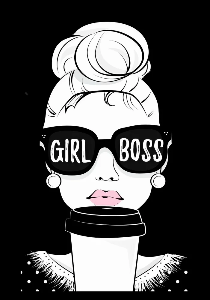Tablou canvas: Portret Urban Girl Boss cu Ochelari - Thumbnail 2