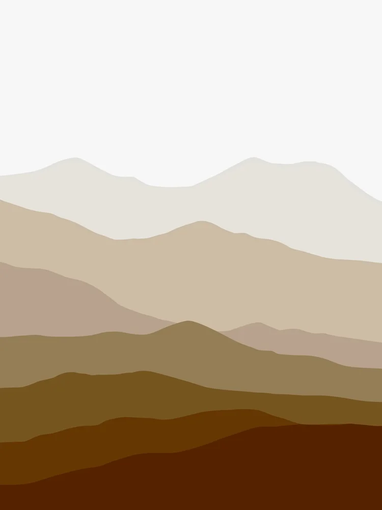 Tablou canvas: Peisaj Abstract Boem în Tonuri Pământii - Thumbnail 2