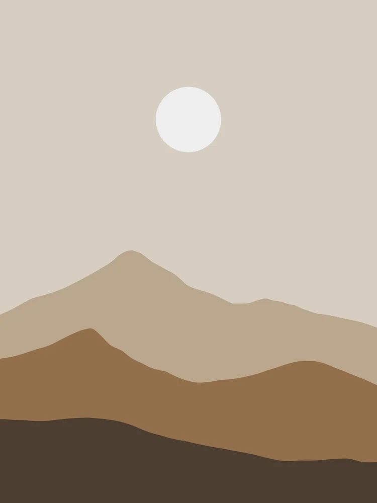 Tablou canvas: Peisaj Abstracție Boemă în Tonuri Pământii - Thumbnail 2