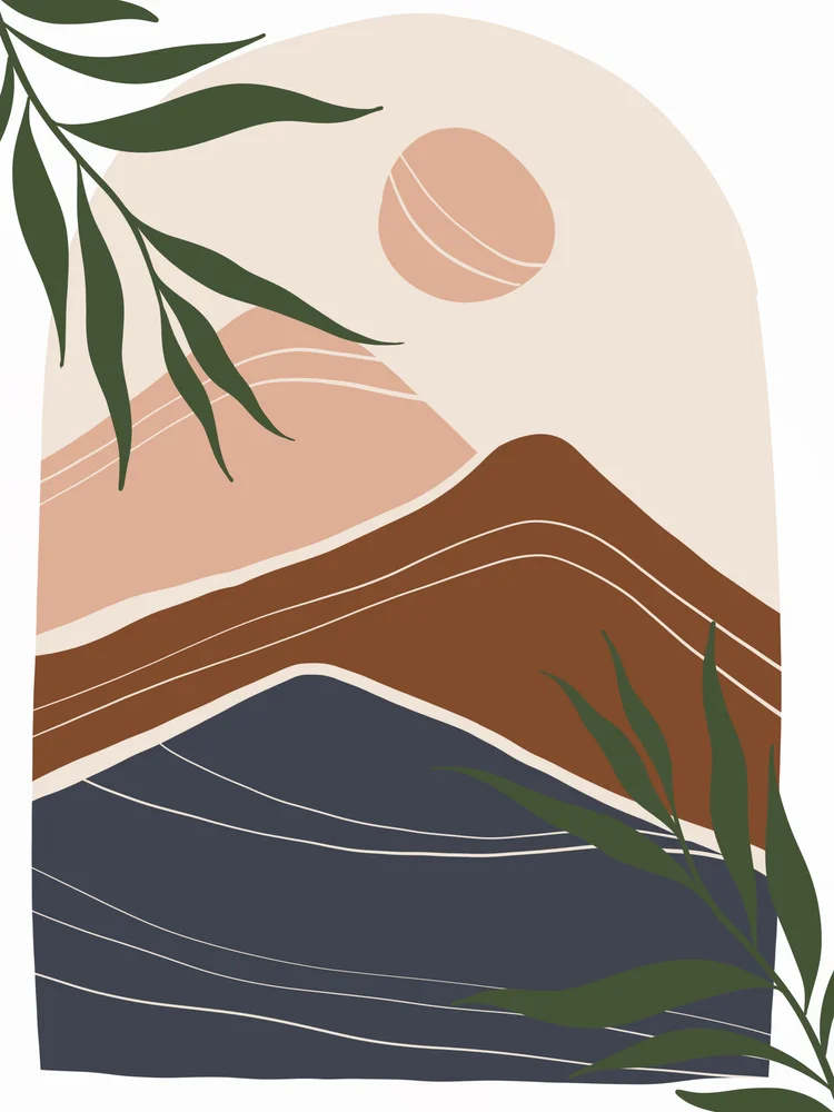 Tablou canvas: Peisaj Abstract cu Elemente Boeme - Thumbnail 2