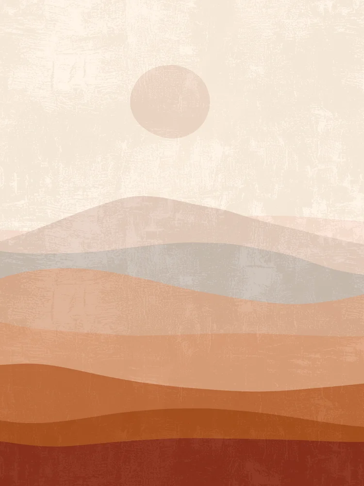 Tablou canvas: Peisaj Abstract în Nuanțe Pământii - Thumbnail 2