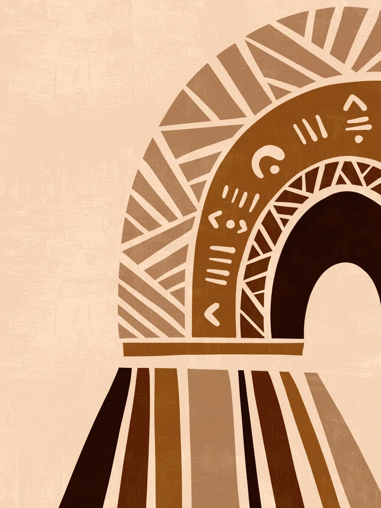 Tablou canvas: Arc Boem în Tonuri Pământii - Thumbnail 2