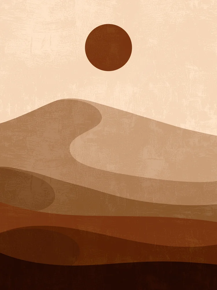 Tablou canvas: Peisaj Abstract în Nuanțe Pământii (2) - Thumbnail 2