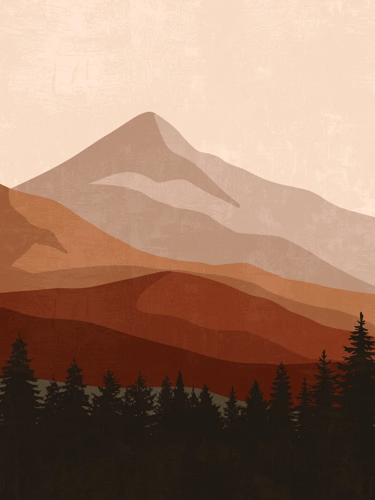 Tablou canvas: Peisaj Montan în Tuse Boeme - Thumbnail 2