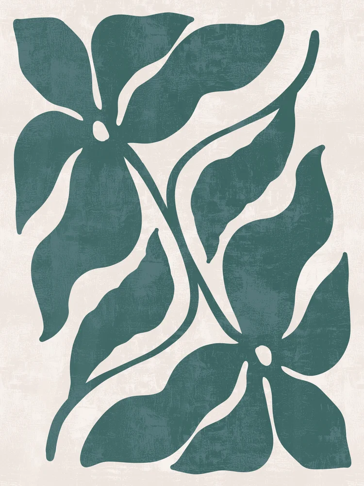 Tablou canvas: Flori și Frunze Stil Boem Abstracționist - Thumbnail 2