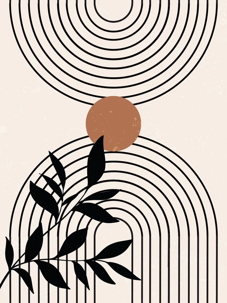 Tablou canvas: Design Abstract Boem cu Elemente Naturale - Thumbnail 2