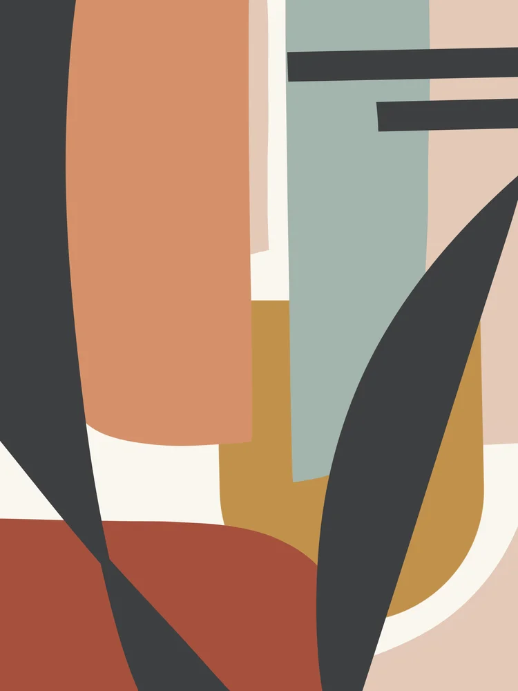 Tablou canvas: Forme Geometrice Boeme în Tonuri Pământii - Thumbnail 2