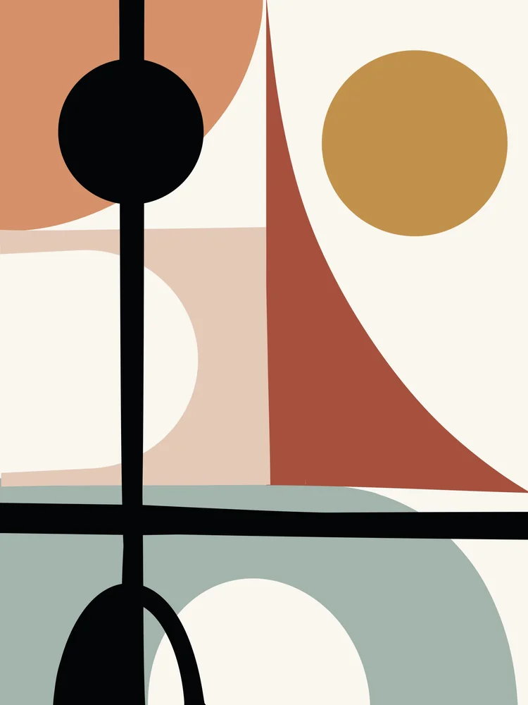 Tablou canvas: Forme Geometrice în Stil Boem - Thumbnail 2